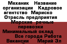 Механик › Название организации ­ Кадровое агентство "Мариско-2" › Отрасль предприятия ­ Морские, речные перевозки › Минимальный оклад ­ 197 400 - Все города Работа » Вакансии   . Марий Эл респ.,Йошкар-Ола г.